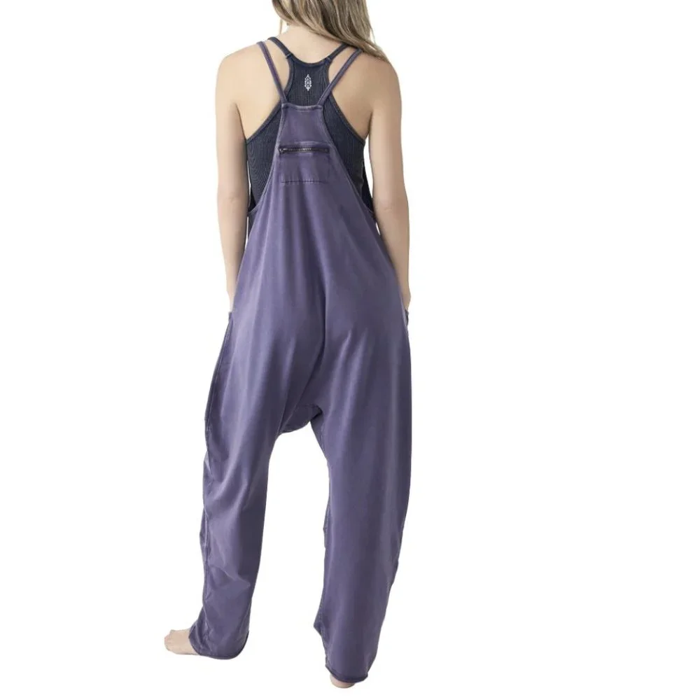 Free People Hot Shot Indigo Purple Jumpsuit Onesis - Picture 2 of 12